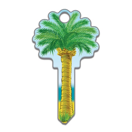 Key Shapes Lucky Line Key Shapes Palm Tree House Key Blank Double B112S